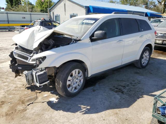 3C4PDCAB3DT679713 - 2013 DODGE JOURNEY SE WHITE photo 1