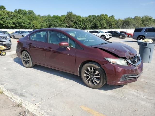 19XFB2F87EE022900 - 2014 HONDA CIVIC EX Tünd qırmızı foto 4