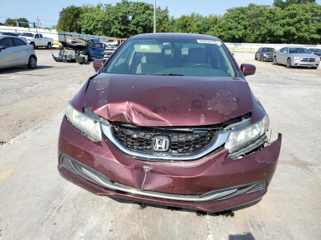 19XFB2F87EE022900 - 2014 HONDA CIVIC EX Tünd qırmızı foto 5