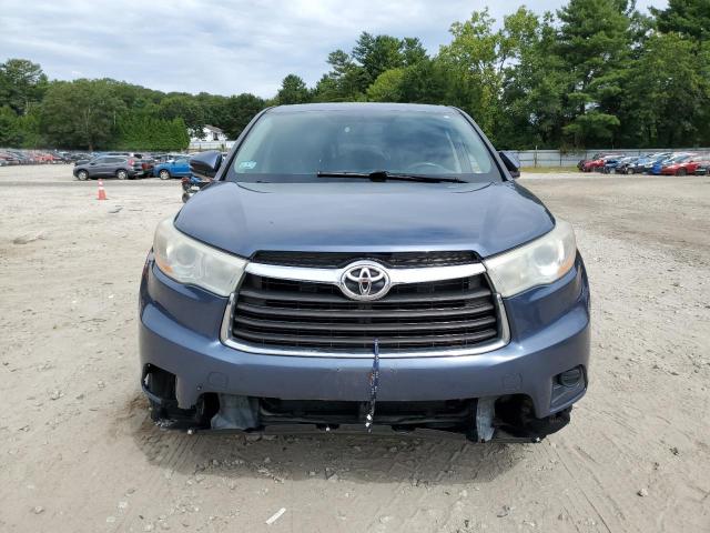 5TDZARFH3ES007681 - 2014 TOYOTA HIGHLANDER LE BLUE photo 5