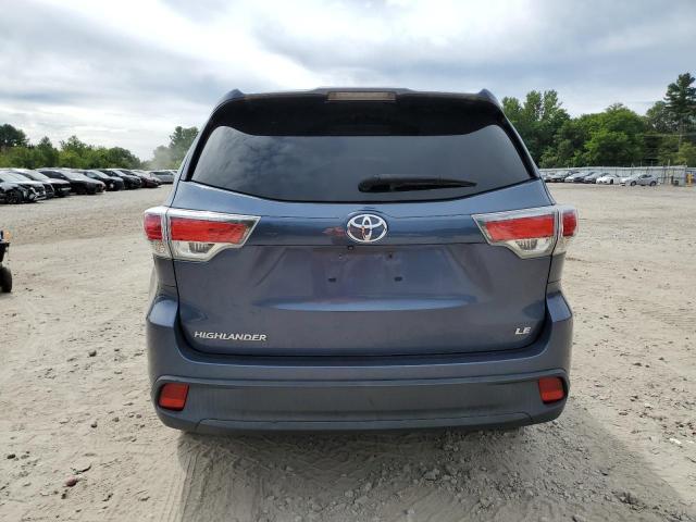 5TDZARFH3ES007681 - 2014 TOYOTA HIGHLANDER LE BLUE photo 6