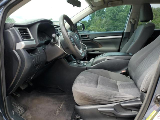 5TDZARFH3ES007681 - 2014 TOYOTA HIGHLANDER LE BLUE photo 7