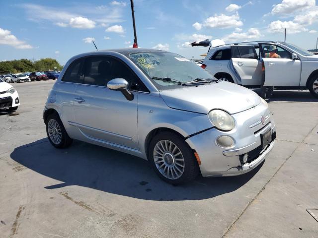 3C3CFFCR2CT118135 - 2012 FIAT 500 LOUNGE SILVER photo 4