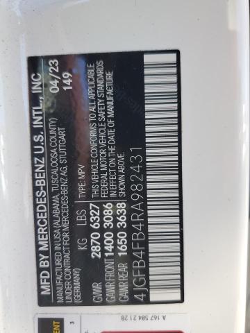 4JGFB4FB4RA982431 - 2024 MERCEDES-BENZ GLE 350 4MATIC WHITE photo 14