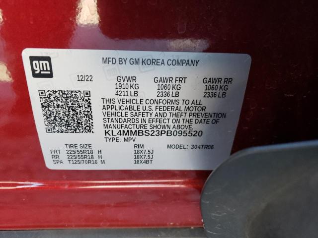 KL4MMBS23PB095520 - 2023 BUICK ENCORE GX PREFERRED RED photo 13