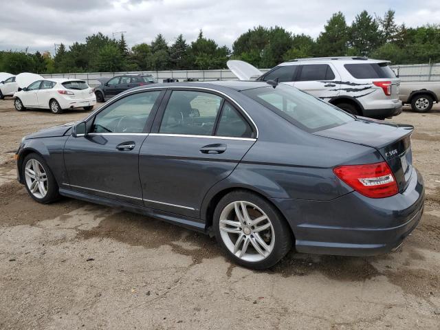 WDDGF8AB0DG076235 - 2013 MERCEDES-BENZ C 300 4MATIC GRAY photo 2