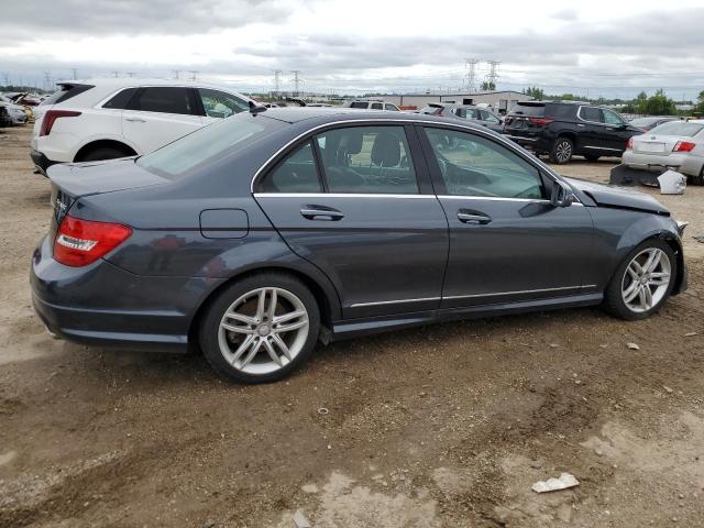WDDGF8AB0DG076235 - 2013 MERCEDES-BENZ C 300 4MATIC GRAY photo 3