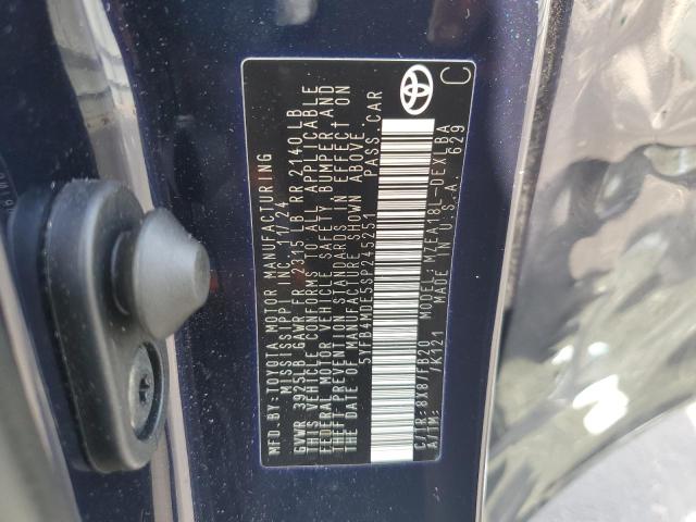 5YFB4MDE5SP245251 - 2025 TOYOTA COROLLA LE BLUE photo 12