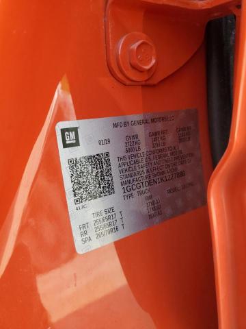 1GCGTDEN1K1227888 - 2019 CHEVROLET COLORADO Z71 ORANGE photo 12