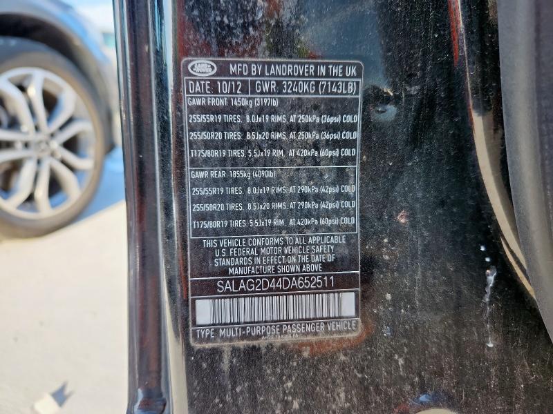 SALAG2D44DA652511 - 2013 LAND ROVER LR4 HSE BLACK photo 12