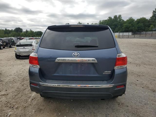 5TDBK3EH3DS216267 - 2013 TOYOTA HIGHLANDER BASE أزرق صورة 6