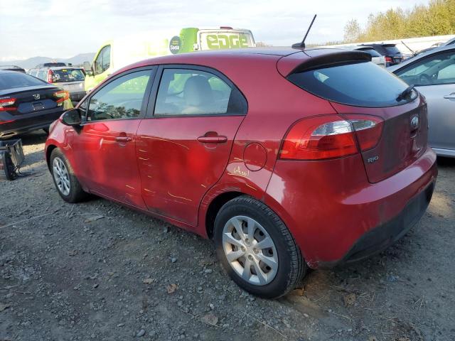 KNADM5A3XD6248171 - 2013 KIA RIO LX RED photo 2