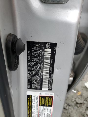 4T1BE46K38U260970 - 2008 TOYOTA CAMRY CE SILVER photo 12