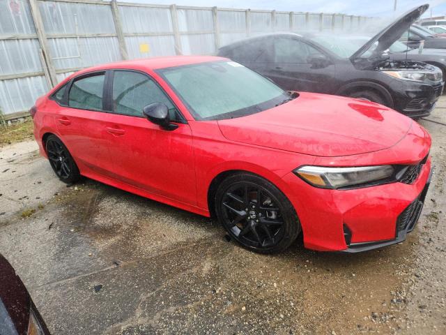 2HGFE2F54SH564258 - 2025 HONDA CIVIC SPORT RED photo 4