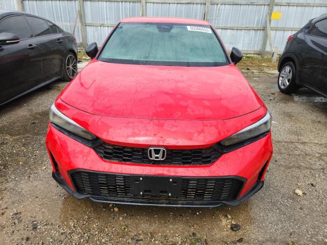2HGFE2F54SH564258 - 2025 HONDA CIVIC SPORT RED photo 5
