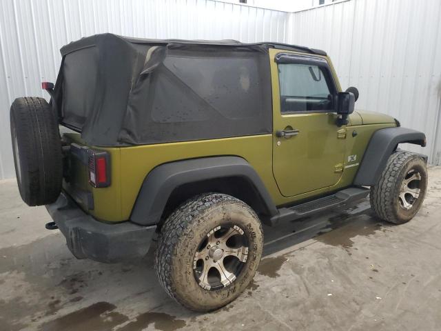 1J4FA24138L627219 - 2008 JEEP WRANGLER X GREEN photo 3