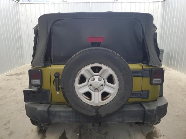 1J4FA24138L627219 - 2008 JEEP WRANGLER X GREEN photo 6