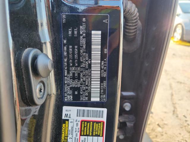 5TDGZRAH9MS516762 - 2021 TOYOTA HIGHLANDER XLE შავი ფოტო 13