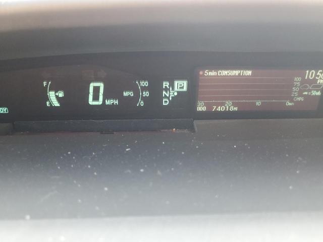 JTDKN3DU1D0338098 - 2013 TOYOTA PRIUS SILVER photo 9