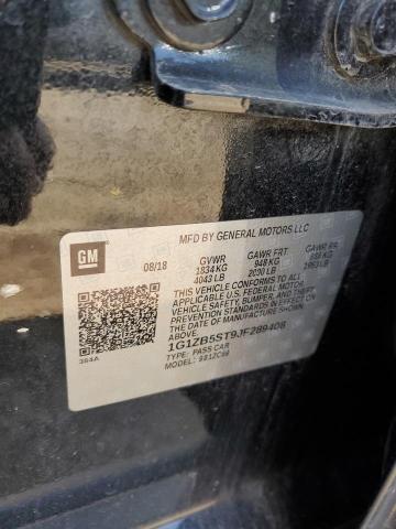 1G1ZB5ST9JF289408 - 2018 CHEVROLET MALIBU LS BLACK photo 12