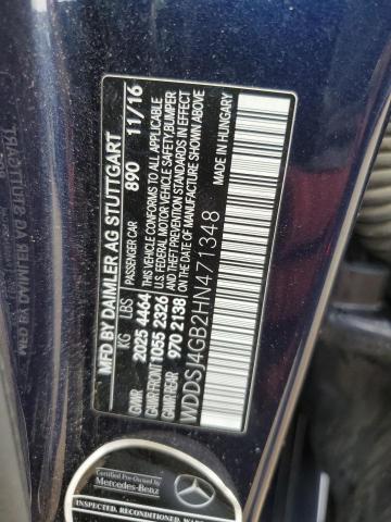 WDDSJ4GB2HN471348 - 2017 MERCEDES-BENZ CLA 250 4MATIC BLUE photo 12