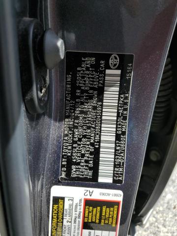 4T1BK3DB0CU456976 - 2012 TOYOTA AVALON BASE 灰色 照片 12