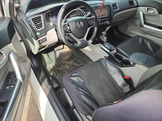 2HGFG3B00DH503647 - 2013 HONDA CIVIC EXL WHITE photo 8
