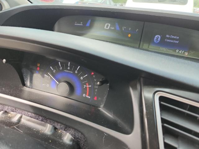 2HGFG3B00DH503647 - 2013 HONDA CIVIC EXL WHITE photo 9