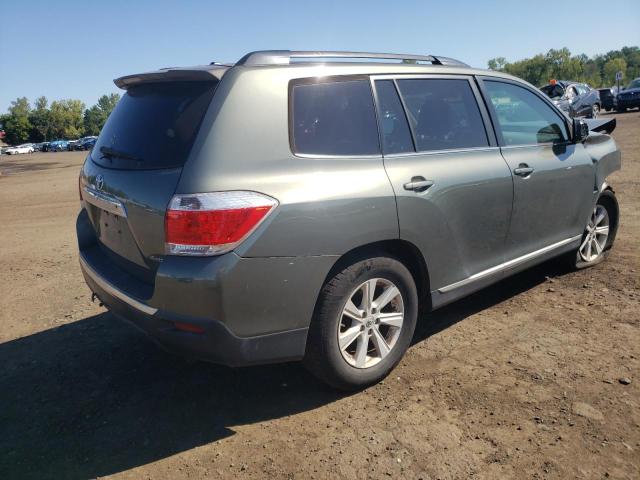 5TDBK3EHXDS256992 - 2013 TOYOTA HIGHLANDER BASE أخضر صورة 3