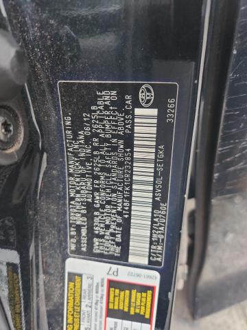 4T4BF1FK1CR232854 - 2012 TOYOTA CAMRY BASE CHARCOAL photo 13