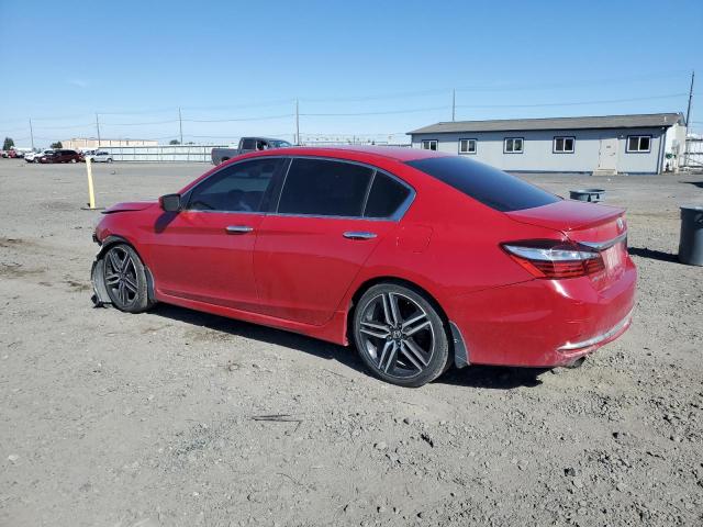 1HGCR2F55GA061187 - 2016 HONDA ACCORD SPORT RED photo 2
