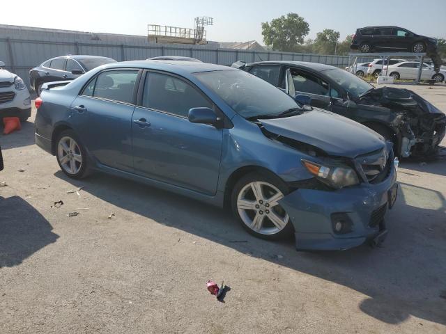 5YFBU4EE8DP102005 - 2013 TOYOTA COROLLA BASE Көк фото 4