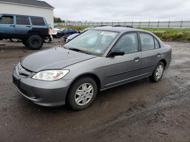 1HGES16345L019875 - 2005 HONDA CIVIC DX VP Grau Foto 1
