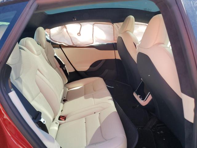 5YJSA1E59PF519009 - 2023 TESLA MODEL S RED photo 10