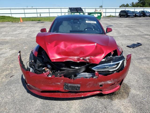 5YJSA1E59PF519009 - 2023 TESLA MODEL S RED photo 5