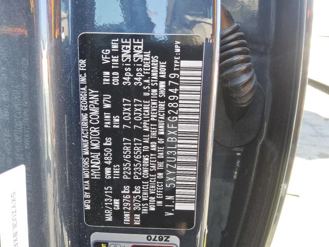 5XYZU3LBXFG289479 - 2015 HYUNDAI SANTA FE S 蓝色 照片 13