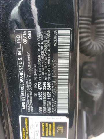 55SWF4KB7GU104669 - 2016 MERCEDES-BENZ C 300 4MATIC BLACK photo 12