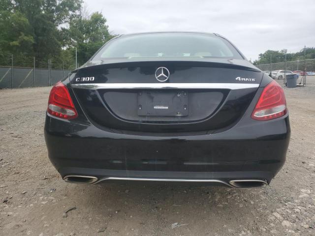 55SWF4KB7GU104669 - 2016 MERCEDES-BENZ C 300 4MATIC BLACK photo 6