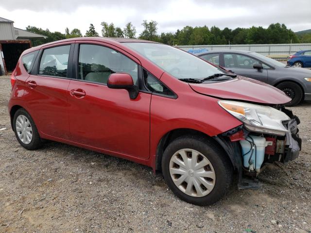 3N1CE2CP1EL383821 - 2014 NISSAN VERSA NO S RED photo 4