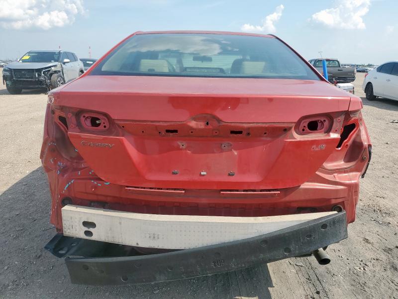 4T1BF1FK0CU557005 - 2012 TOYOTA CAMRY BASE წითელი ფოტო 6