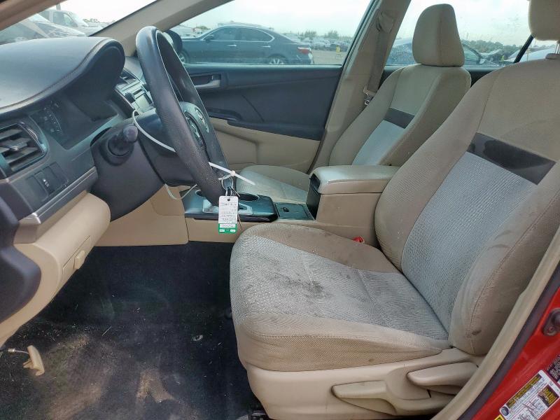 4T1BF1FK0CU557005 - 2012 TOYOTA CAMRY BASE წითელი ფოტო 7
