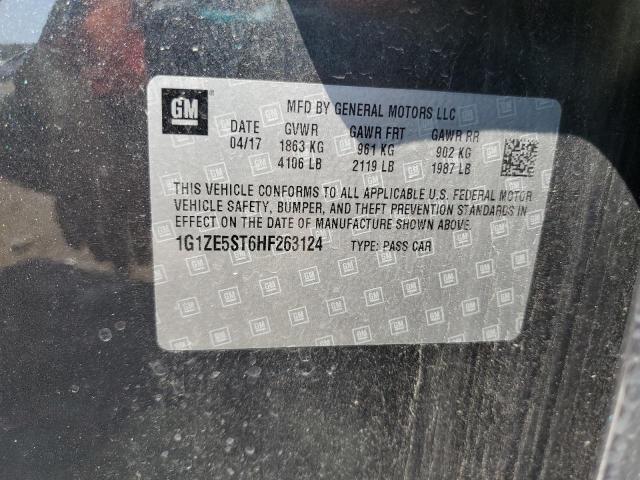 1G1ZE5ST6HF263124 - 2017 CHEVROLET MALIBU LT GRAY photo 12