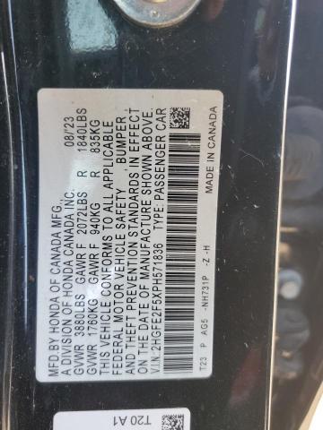 2HGFE2F5XPH571836 - 2023 HONDA CIVIC SPORT Qara foto 12