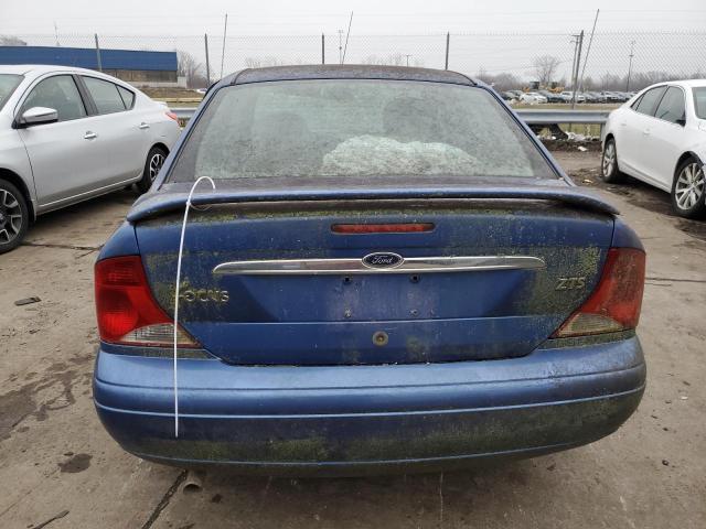 1FAHP38352W204779 - 2002 FORD FOCUS ZTS BLUE photo 6