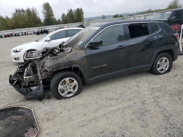 3C4NJCAB6NT112686 - 2022 JEEP COMPASS SPORT BLACK photo 1