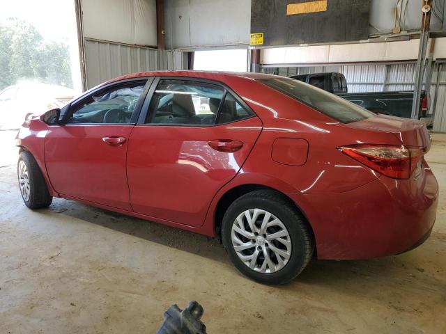 2T1BURHE8KC220044 - 2019 TOYOTA COROLLA L RED photo 2