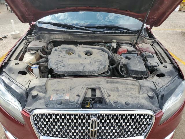 3LN6L5D96HR660624 - 2017 LINCOLN MKZ SELECT RED photo 11