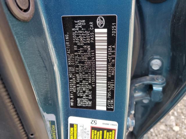 4T1DBADK0SU524141 - 2025 TOYOTA CAMRY XSE Теңіз көгі фото 12