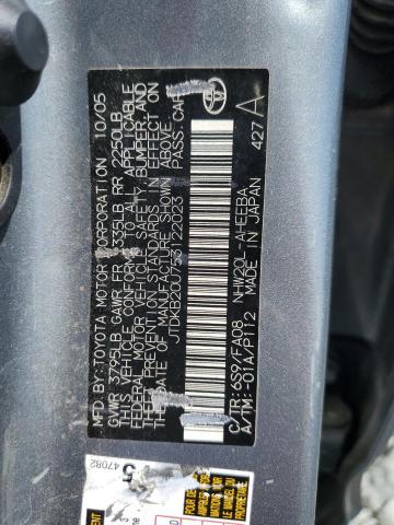 JTDKB20U753122023 - 2005 TOYOTA PRIUS 灰色 照片 13