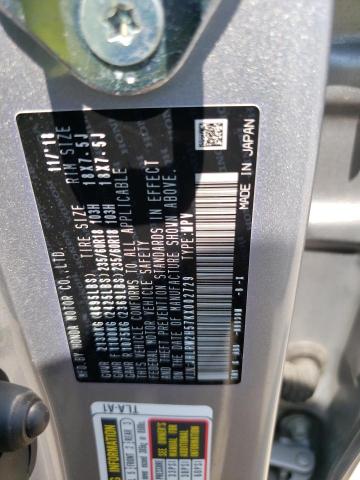 JHLRW2H57KX002729 - 2019 HONDA CR-V EX SILVER photo 14